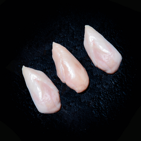 a close up of three different kinds of food