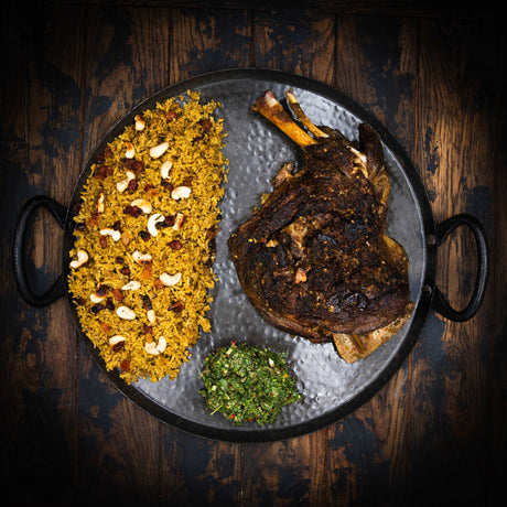 a close up of a plate of food on a table
