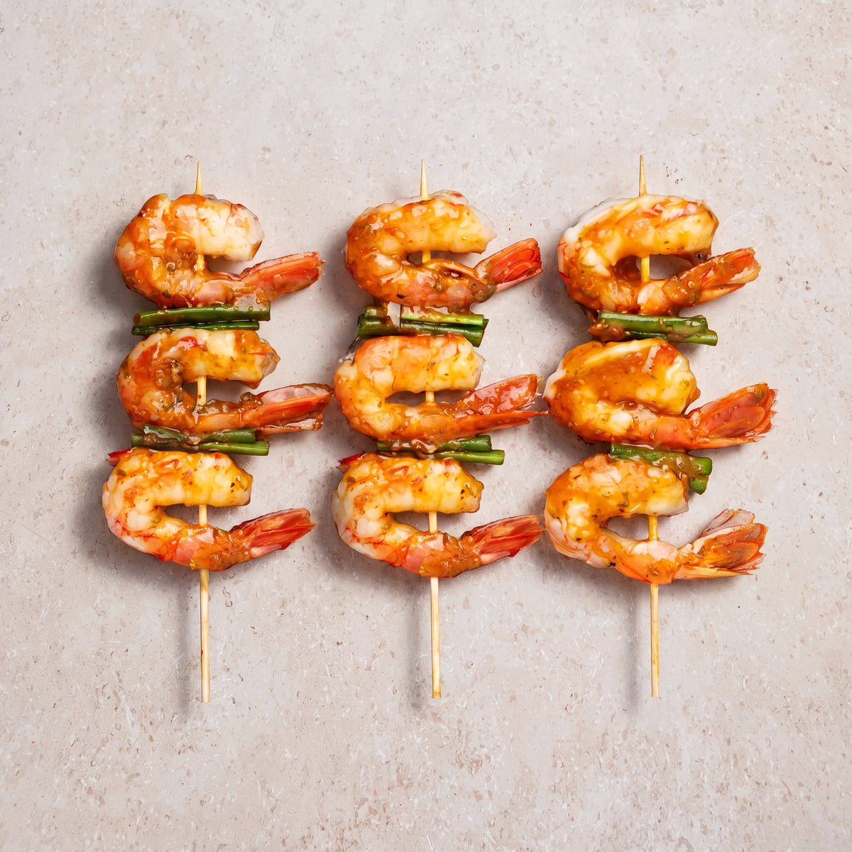 Wild Red Prawn Skewers - 300g | CarniStore Dubai