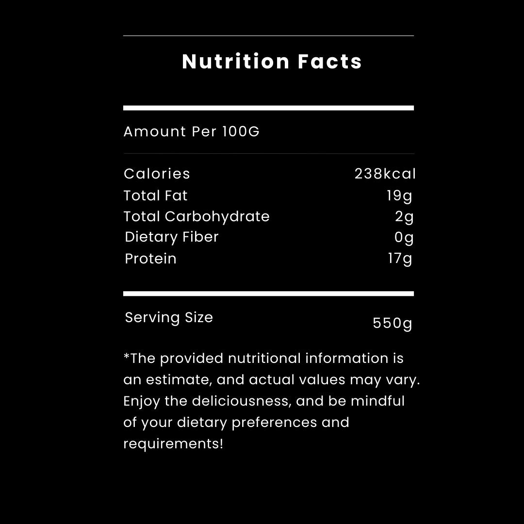 Korean Flanken ShortRibs Nutritional Value