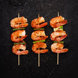 Wild Red Prawn Skewers - 350g