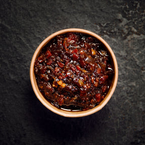 Top view image of bacon jam