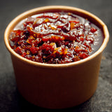 Side view image of bacon jam