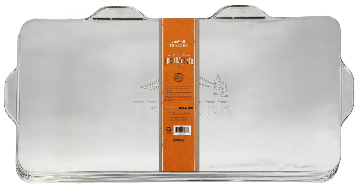 TRAEGER DRIP TRAY LINER 5 PACK-TIMBERLINE 1300